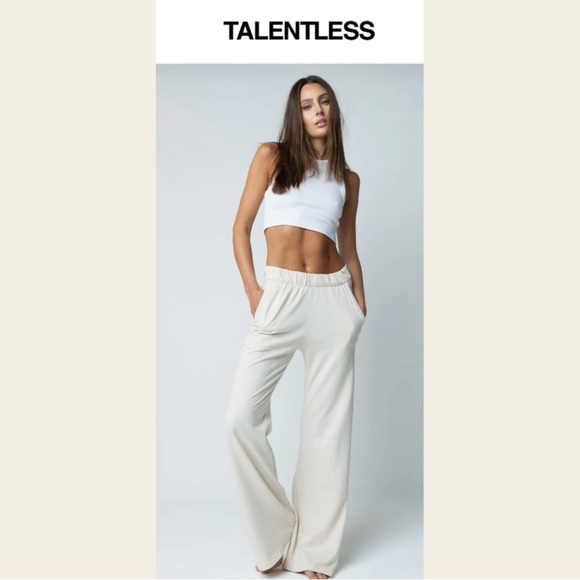 TALENTLESS Pants - Talentless Cream Women's Pants- cross listed on Mercari!